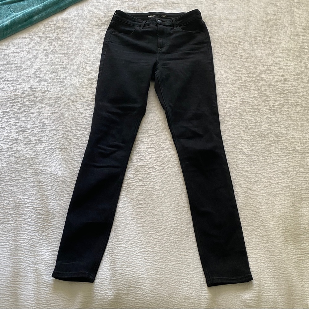 NWOT Old Navy High-Rise Wow Super-Skinny Black Jeans 4